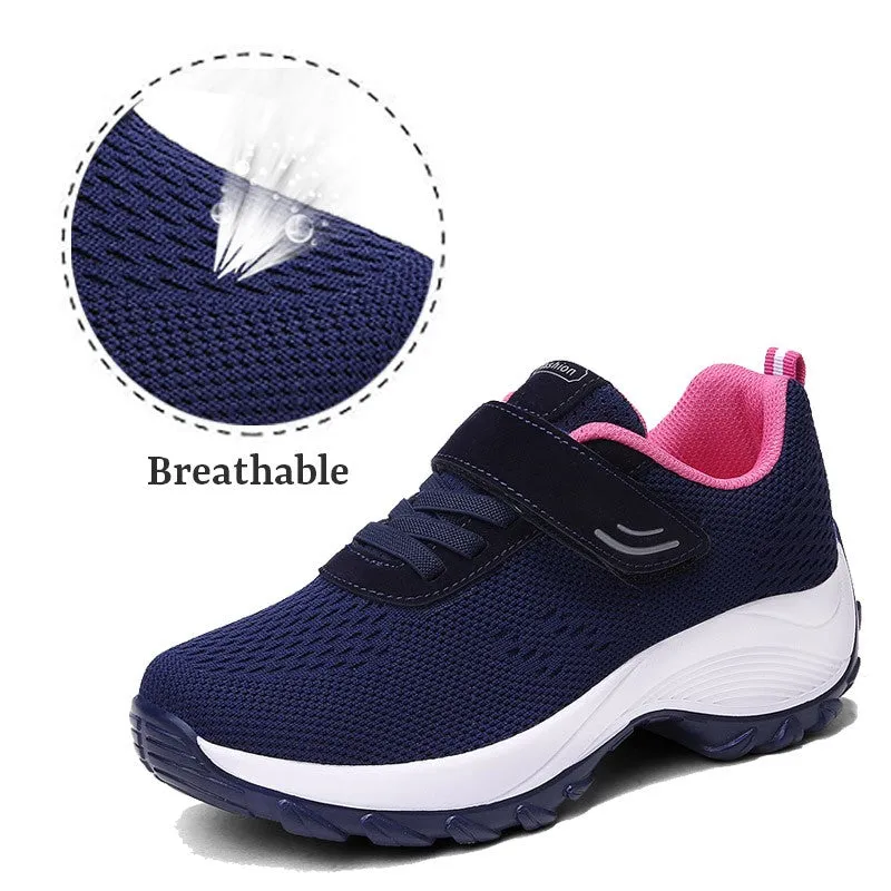 Women's Comfortable Woven Knit Sneakers