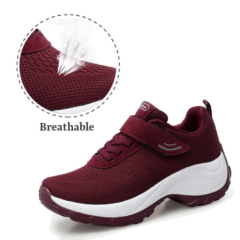 Women's Comfortable Woven Knit Sneakers