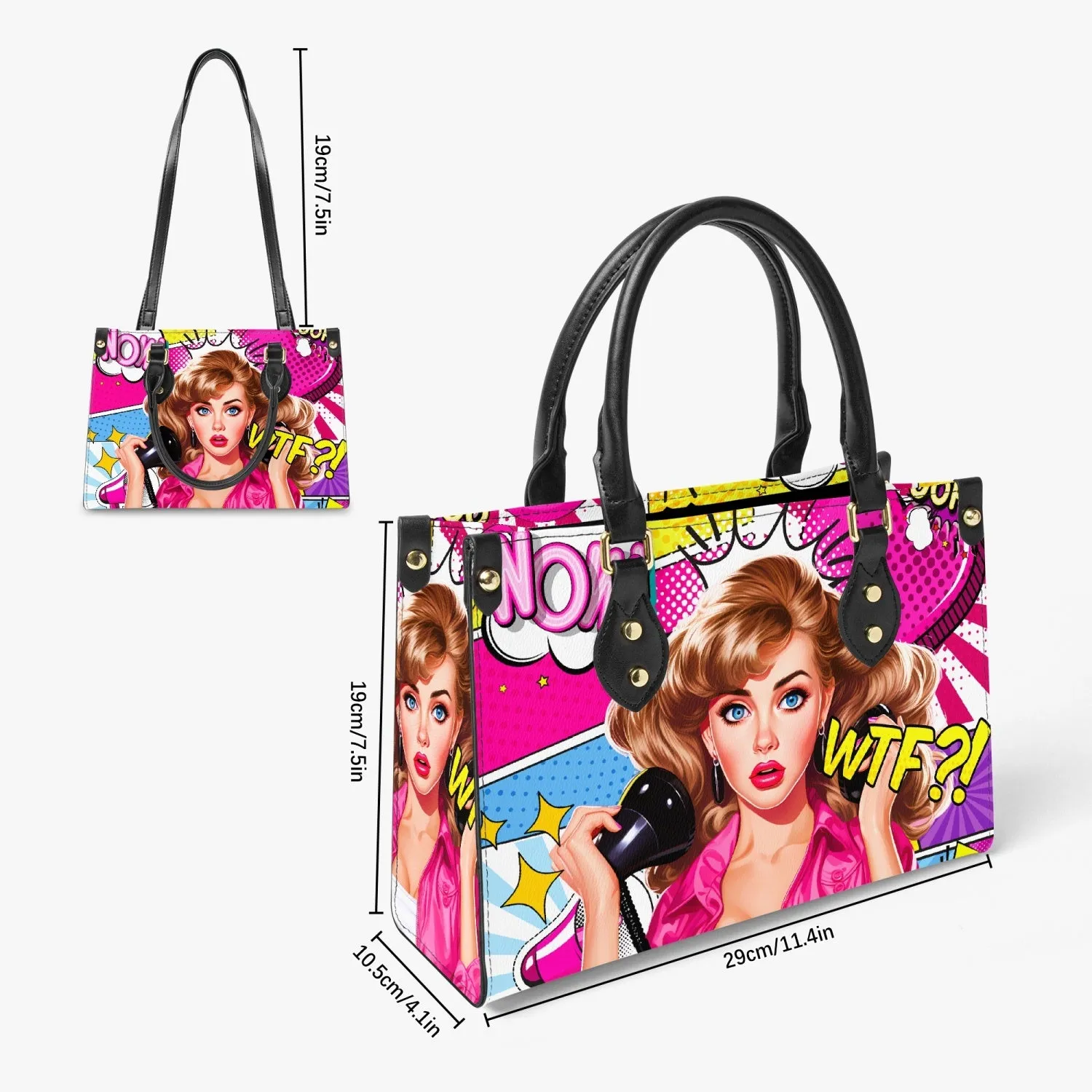 Women's Tote Bag - Long Strap - Pop Art